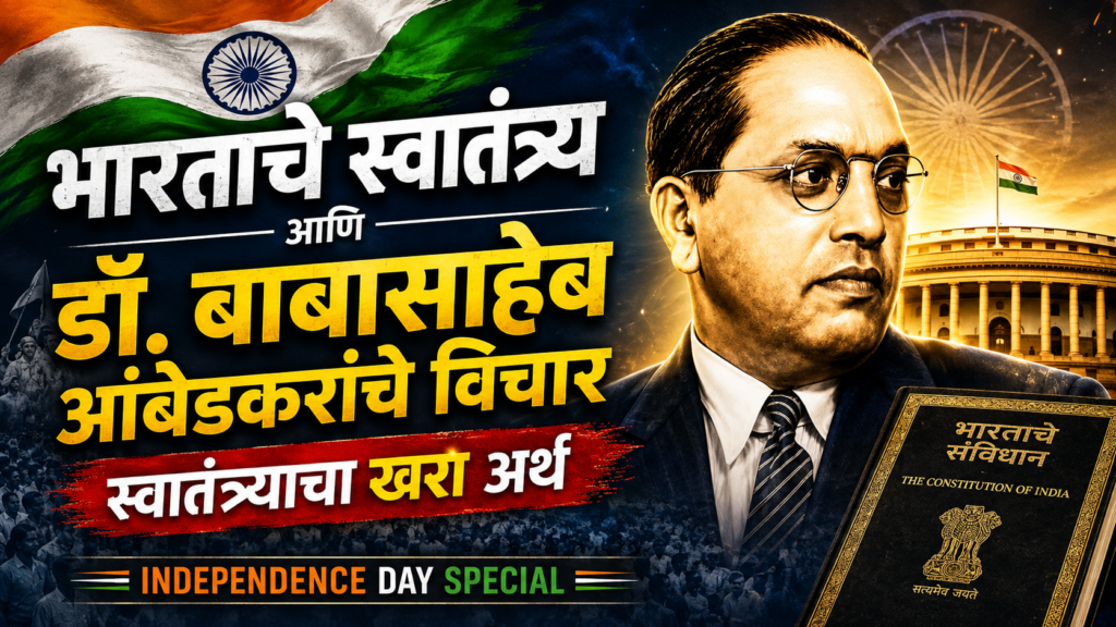 भारतीय स्वातंत्र्य आणि डॉ. बाबासाहेब आंबेडकरांचे विचार | Dr Ambedkar Thoughts on Independence